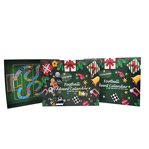 Sly Sippy Football Advent Calendar 2023 with 24 Exciting Gifts & Surprises| Advent Calendar with Game Board| 2023 Women’s World Cup Football Gifts for Football Fans | Christmas Gifts for Rugby Fans