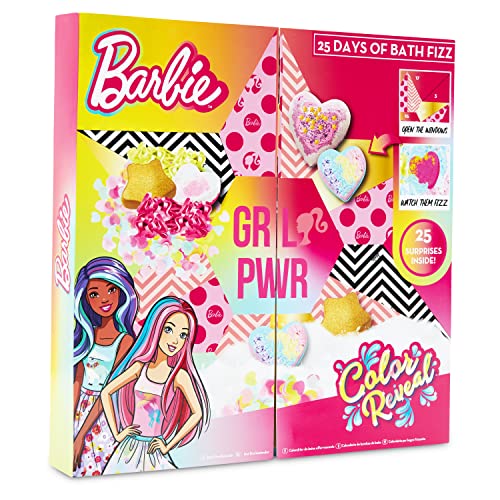 Barbie Advent Calendar, Bath Bombs Advent Calendar 2023 for Christmas, 25 Bath Bombs for Kids Girls, Xmas Gifts for Kids