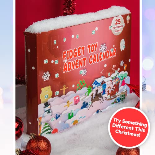 Fidget Toy Advent Calendar including 24 Days of Sensory and Fidget Toys in One Christmas Countdown Calendar Designed in the UK