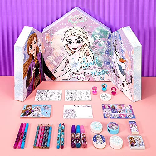 Frozen Advent Calendar Creative Art & Craft Stationery Set Kids Xmas Christmas Countdown Xmas Fun