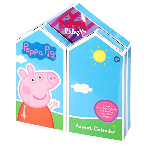 Templar Peppa Pig Advent Calendar Kids Jewellery Hair Xmas Christmas Countdown Fun, Multicoloured