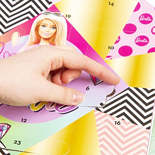 Barbie Advent Calendar 2022 - Barbie Colour Reveal - Contains 24 Surprises Including Keychains, Stationary and Stickers Dolls Accessories for Girls - Stationary Advent Calendar