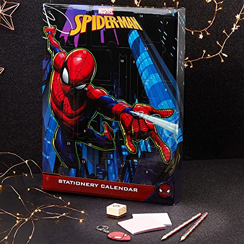 Marvel Advent Calendar 2023 for Kids, Avengers Spiderman Stationery Advent Calendars for Boys (Spiderman Multicolor)