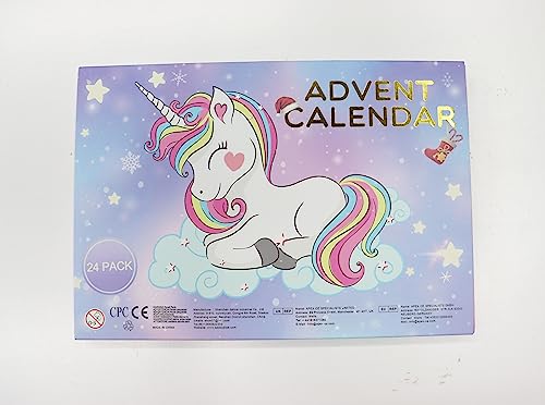 Unicorn Advent Calendar 2023 Christmas Gifts, Decoration Bracelet Making Kit for Children,24 days Countdown Birthday Gifts, Surprise Gift for Girls Kids