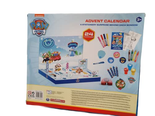 Paw Patrol Advent Calendar 2023|Perfect Christmas Surprise Toys for Boys and Girls with Paw Patrol Toys, Slime, Paw Patrol Figures, Paw Patrol Book, Paw Patrol Stickers, Paw Patrol Gifts – 24 Pcs
