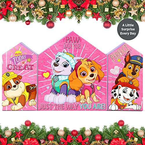 Templar Paw Patrol Girl Advent Calendar Kids Jewellery Hair Xmas Christmas Countdown Fun, Multicolor