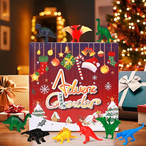 Advent Calendar Toy for Kids Toy Advent Calendar for Boys Girls 3-8 Year Old Dinosaur Advent Calendar Surprise Gift for Boys Girls Age 3 4 5 6 7 8