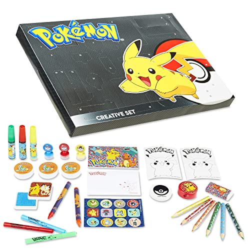 Pokemon Advent Calendar 2023 Kids Stationery Christmas Countdown Calendar for Boys