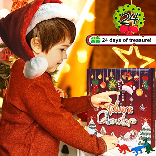 Advent Calendar Toy for Kids Toy Advent Calendar for Boys Girls 3-8 Year Old Dinosaur Advent Calendar Surprise Gift for Boys Girls Age 3 4 5 6 7 8