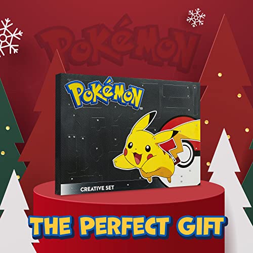 Pokemon Advent Calendar 2023 Kids Stationery Christmas Countdown Calendar for Boys