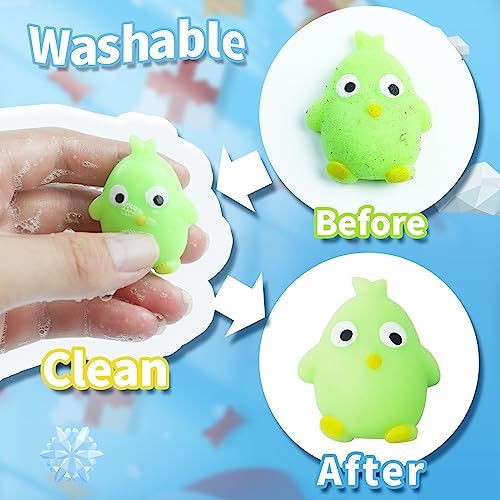 Mochi Squishy Advent Calendar 2023, Kawaii Animals 24pcs Christmas Countdown Calendar Cute Reusable Stress Reliever for Stocking Fillers Birthday Surprised Boys Girls