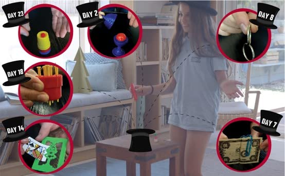 NEW 2023 Advent/Countdown Calendar Amazing Magic. 24 COOL & EASY to learn Magic tricks. Comes with a step-by-step picture + video guide. For kids aged 8+. The perfect magician starter kit.