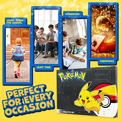 Pokemon Advent Calendar 2023 Kids Stationery Christmas Countdown Calendar for Boys