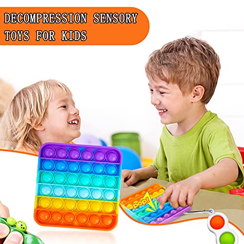 Fidget Toys Advent Calendar, Christmas Countdown Calendar, 2023 Poppet Fidget Toy Pack, Stress Relief Sensory Toys Set for Kids and Adults