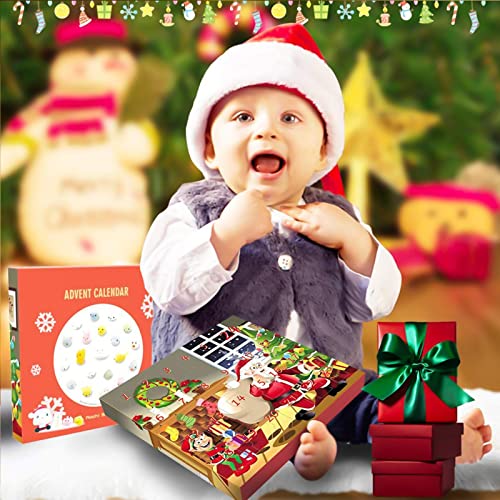 Mochi Squishy Advent Calendar 2023,Squishy Animal Christmas Countdown Calendar for Kids,24 Days Surprise, Non-Toxic Relief Stress Christmas Party Gifts for Boys and Girls Adults