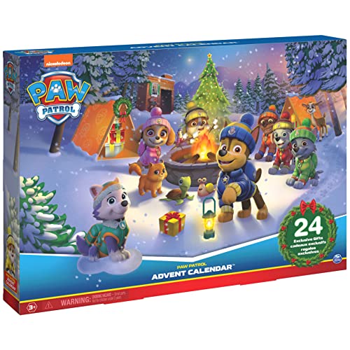 PAW Patrol: 2022 Advent Calendar with 24 Surprise Toys — Figures, Accessories and Kids’ Toys for Ages 3 and up