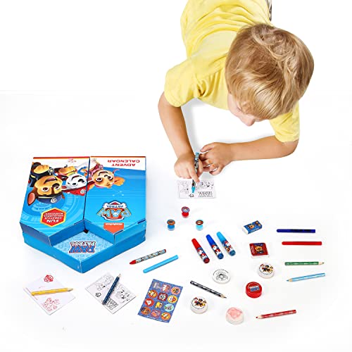 Templar Paw Patrol Advent Calendar Creative Art & Craft Stationery Set Kids Xmas Christmas Countdown Fun, Multicoloured