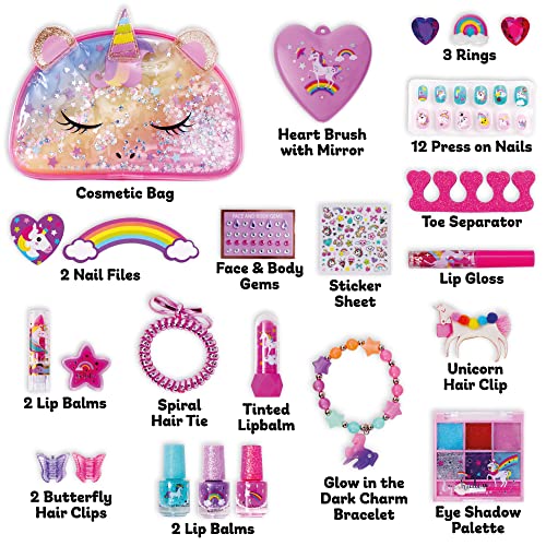 Style Girlz Advent Calendar For Girls 2022 - Includes Unicorn Makeup, Jewellery, Hair Accessories & Cosmetic Storage Bag - Girls Christmas Advent Calendars For Kids