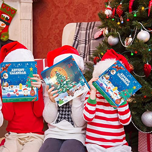Advent Calendar 2023 Kids, Christmas Mochi Squishy Animal,24 Days Christmas Countdown Advent Calendar, Surprises Decoration Gift Box Xmas Party Kid Favor for Boys Girls