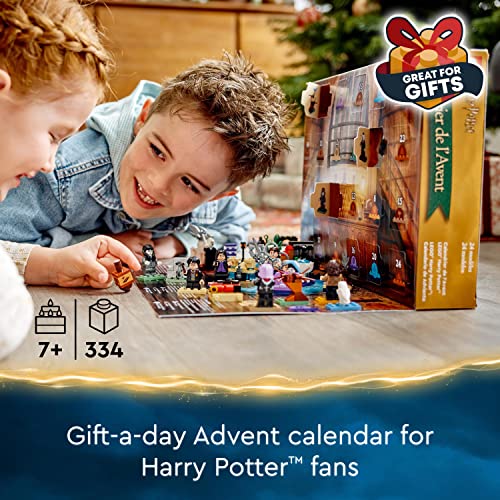 LEGO 76404 Harry Potter Advent Calendar 2022, Magical Christmas Countdown Gift, Wizarding World Toy for Kids & Fans with Board Game and 7 Minifigures
