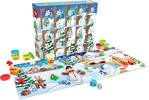 Play-Doh Advent Calendar Toy for Children 3 Years and Up with Over 24 Surprises, Playmats and 24 Pots