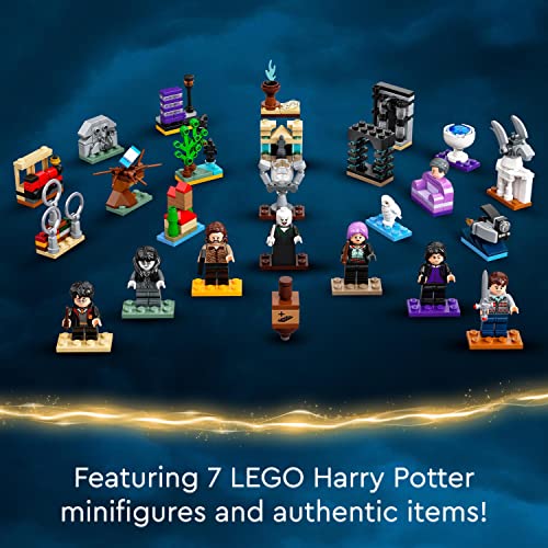 LEGO 76404 Harry Potter Advent Calendar 2022, Magical Christmas Countdown Gift, Wizarding World Toy for Kids & Fans with Board Game and 7 Minifigures