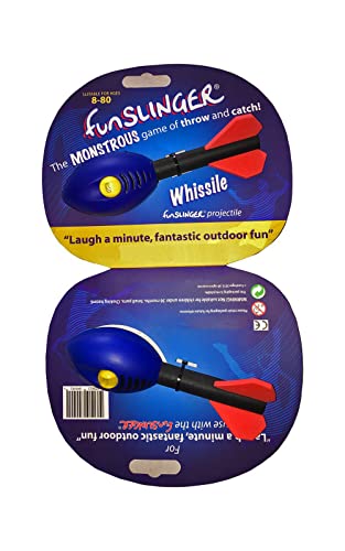 FUN SLINGER Pair of Whissile Rockets - Garden Games and Beach Games - A Great Outdoor toys in Party Outdoor Games for Kids Family Beach Toy (no rackets included)