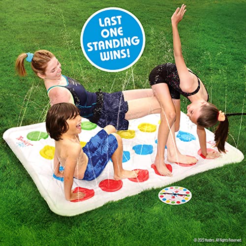 Hasbro Twister Splash Water Game for Kids – Backyard Sprinkler Outdoor Games for Summer Fun
