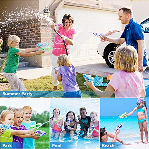 Ucradle Water Pistols For Kids,3Pack Super Gun Blaster Cool Small Pistol Guns Outdoor Beach Garden Toy Pool Bath Party Water Fighting Toys For Children Girls Boys (3pcs water pistols)