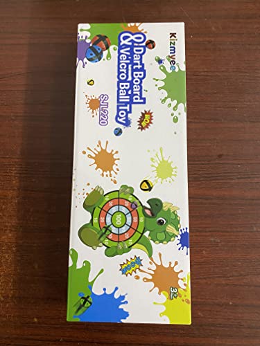 Kizmyee Kids Dart Board Set, 69cm Dinosaur Toy for Kids Dartboard with 12 Sticky Balls and 6 Darts, Indoor and Outdoor Foldable Dartboard Throwing Game Sets for Kids 3 Years and Up