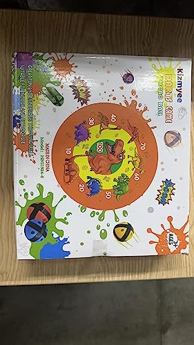 26 Inches Kids Dart Board Set,Montessori Toy Dinosaur Theme Double Sided with 12 Sticky Balls,Indoor Outdoor Party Games Toys Gifts for 3 4 5 6 7 8 9 10 11 12 Year Old Boy Girl and Adult