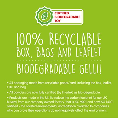 Eco Gelli Play Aqua from Zimpli Kids, Magically turns water into thick, colourful goo, Eco Friendly Arts & Crafts Toys for Indoor and Outdoor Play, Safe for Environment, Certified Biodegradable Gift