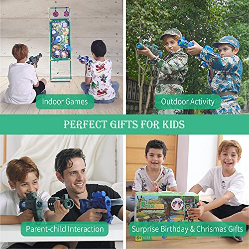 Welltin Shooting Games Toys for 5 6 7 8 9 10+ Year Old Boys Girls, Shooting Targets Christmas Xmas Gifts for Kids Gifts for 5-10+ Year Old Boys Girls Outdoor & Indoor Cool Toys Age 5-12 Nerf Toys Guns