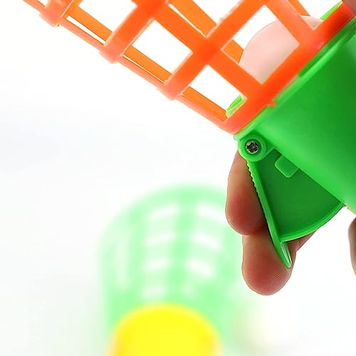 D.A.Y. Republic Click and Catch Ball Game, Ideal Indoor & Outdoor Garden Beach Toy Set, Develops Hand-eye Coordination and Reaction, Includes 2 Launchers and 2 Balls (1 Pack of 2)