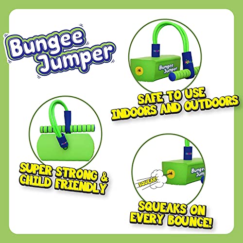 KiddyPlay Bungee Jumper - Pogo Stick For Boys or Girls - Soft Foam Pogo Stick For Indoors or Outdoors - Kids Garden Toys - Kids Outdoor Toys For 3-10 Year Olds