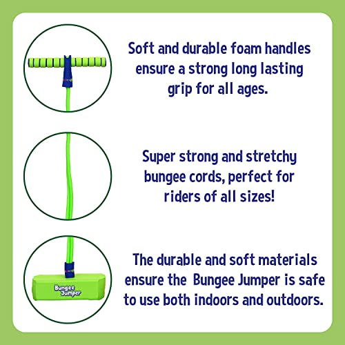 KiddyPlay Bungee Jumper - Pogo Stick For Boys or Girls - Soft Foam Pogo Stick For Indoors or Outdoors - Kids Garden Toys - Kids Outdoor Toys For 3-10 Year Olds