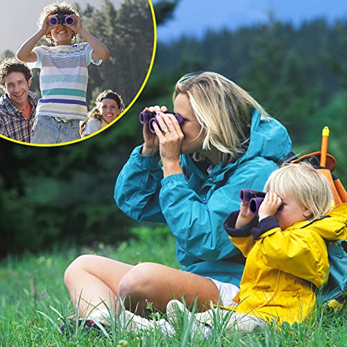 Binoculars for Kids Toys Gifts for Age 3, 4, 5, 6, 7, 8, 9, 10+ Years Old Boys Girls Kids Telescope Outdoor Toys for Sports and Outside Play, Bird Watching, Birthday Presents(Purple)