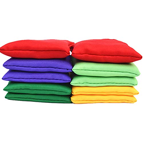 MYhose Nylon Bean Bags Nylon Bean Bags Fun Sports Outdoor Family Games Bean Bag Toss Carnival Toy 2 Pieces Color Random