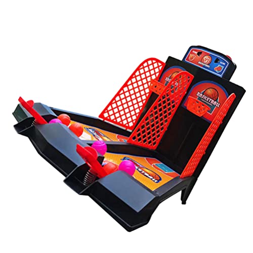 NUOBESTY Desktop Arcade Basketball Game Tabletop Basketball Shooting Game Mini Finger Basketball Toy Set for Kids Basketball Indoor Office Desk Fun Sports Toys