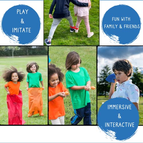 Max and Ivy enjoy Sports Day | Children’s Story Book and Sports Day Kit | Read and Play | Garden Games | Outdoor Toys | Kids Outdoor Games | Bean Bag Toss, Egg and Spoon Race, Sack Race & More