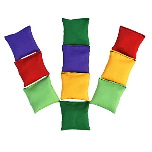 MYhose Nylon Bean Bags Nylon Bean Bags Fun Sports Outdoor Family Games Bean Bag Toss Carnival Toy 2 Pieces Color Random