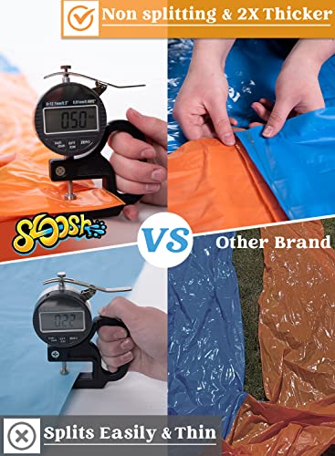 JOYIN 685 cm Slip Slide and 2 Bodyboards, Lawn Water Slides Slip N Waterslides Summer Water Toy with Build in Sprinkler for Backyard Outdoor Water Fun for Kids Adults