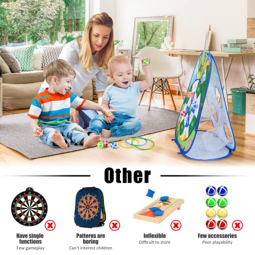 Toys for 3-10 Year Old Boys, Kids Dart Board Set Dinosaur Toys for Boys Outdoor Toys Garden Toys Gifts for 3-10 Year Old Boys Boys Toys Age 3-10 Kids Toys Party Games for Kids Outdoor Games for Kids