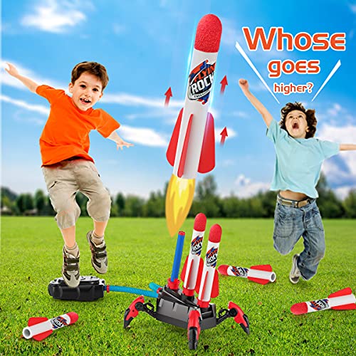 Cocopa Foam Rocket Launcher Kids Age 5 6 7 8+, Fun Outdoor Garden Games for Children Christmas Xmas Gift Toys for Boys & Girls
