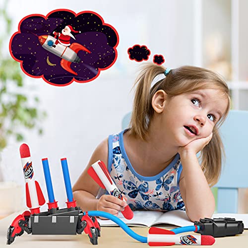 Cocopa Foam Rocket Launcher Kids Age 5 6 7 8+, Fun Outdoor Garden Games for Children Christmas Xmas Gift Toys for Boys & Girls