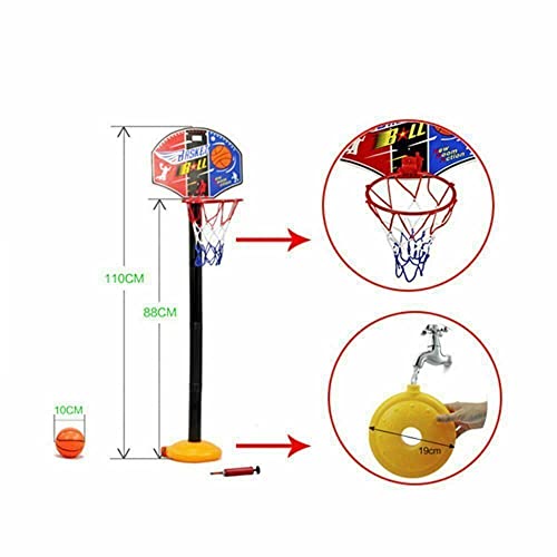 Kidoloop® Kids Basketball Hoop and Stand Adjustable Height, Net Ball Pump Portable Basketball Indoor Outdoor Activity Sports Gift for Children Summer toys for Outdoor Garden Backyard