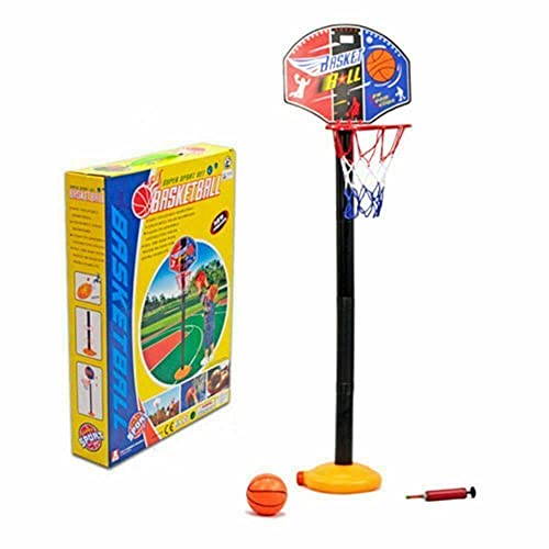 Kidoloop® Kids Basketball Hoop and Stand Adjustable Height, Net Ball Pump Portable Basketball Indoor Outdoor Activity Sports Gift for Children Summer toys for Outdoor Garden Backyard