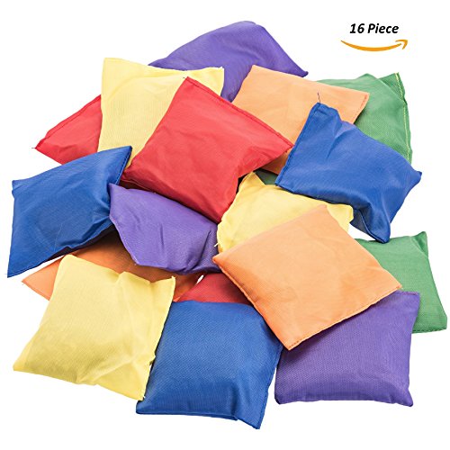 Prextex Small Bean Bags for Toys Ring Toss Game - Soft Play Equipment for Toddlers | Sports Day Kit, Outdoor Garden Games | Baby Sensory Toys, Montessori Kids Garden Toys, Kids Games Party Bag Favors