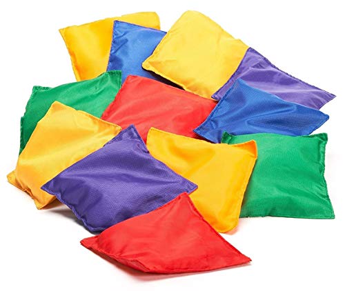 Prextex Small Bean Bags for Toys Ring Toss Game - Soft Play Equipment for Toddlers | Sports Day Kit, Outdoor Garden Games | Baby Sensory Toys, Montessori Kids Garden Toys, Kids Games Party Bag Favors