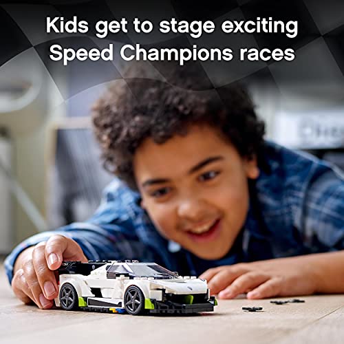 LEGO 76900 Speed Champions Koenigsegg Jesko Racing Sports Car Toy with Driver Minifigure, Racer Model Set for Kids for ages 7 year +